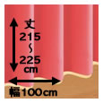 防炎・1級遮光カーテン[MINE：マイン] / 幅100cm×丈（215〜225cm）×2枚